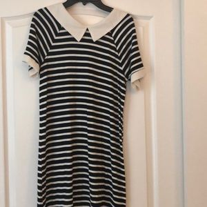 Black&white striped dress